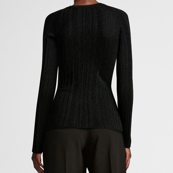 b.young Fine shimmering knit fitted textured sweater - Picture 2 of 3